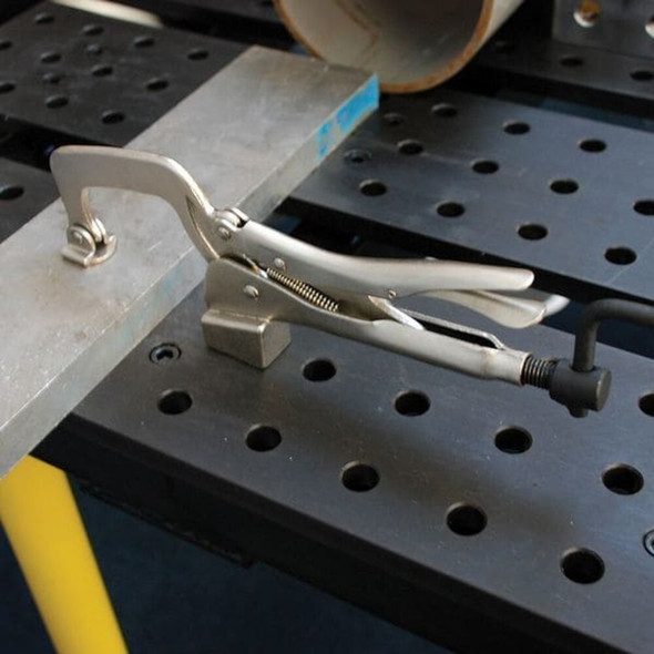 Buildpro Table Mount Clamp,5.5in Jaw,5.8in Throat PTT956K