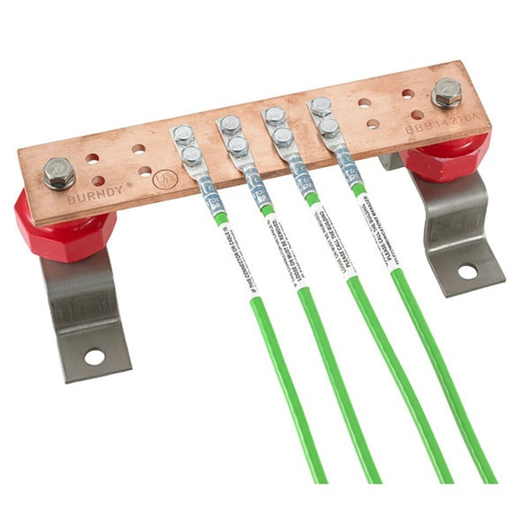Hubbell Premise Wiring Busbar,Grounding and Bonding HBBB14210A