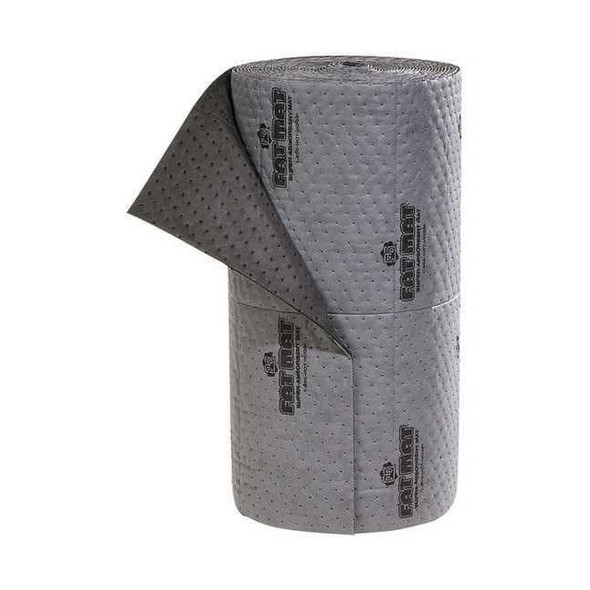 Pig Sorbent Roll, 40 gal, 32 in x 75 ft, Universal, Gray, Polypropylene MAT2102