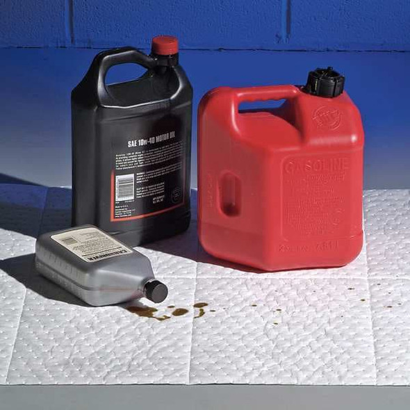 Pig Sorbent Roll, 32 gal, 24 in x 150 ft, Oil, White, Polypropylene MAT424