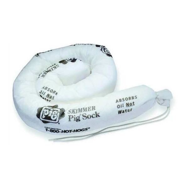 Pig Absorb Sock,Oil-Based Liquids,4ft L,PK10 104PS Pig Absorb Sock,Oil-Based Liquids,4ft L,PK10 104PS