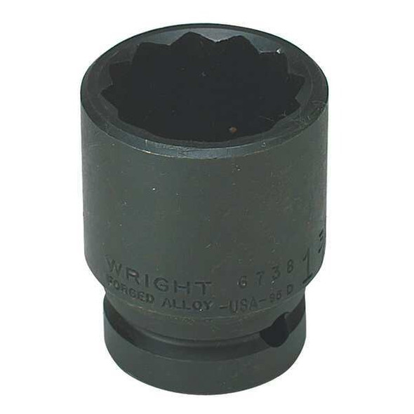 Wright Tool Impct Skt,Steel,Blk Oxd,24 mm 67H-24MM