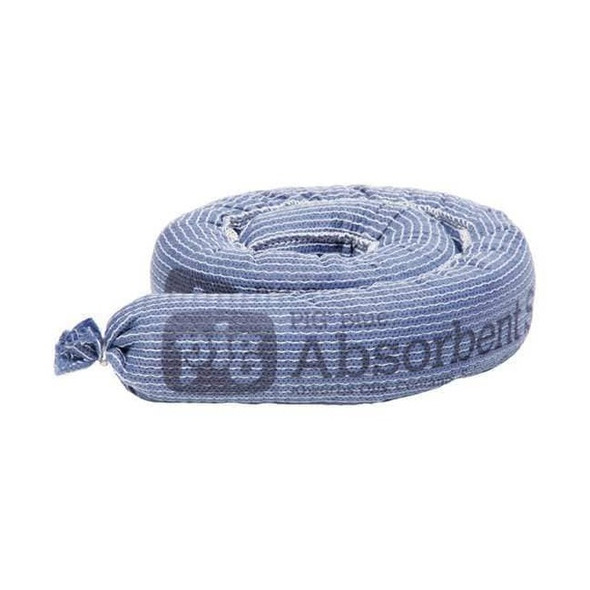 Pig Sorbent Sock, 9 gal, 1 1/2 in x 29 in, Universal, Blue, 50 PK MA1097