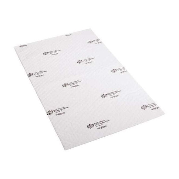 Pig Sorbent Pad, 2 13/16 gal, 28 in x 48 1/2 in, Oil, White, 3 PK MAT4304