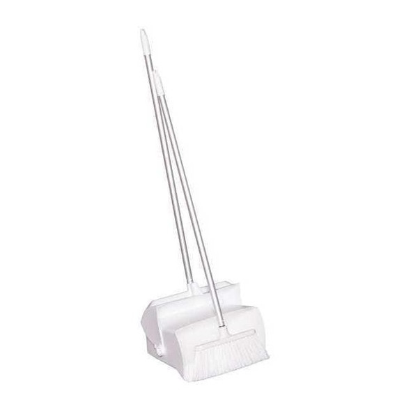Remco Lobby Dust Pan and Broom Set,White 62505