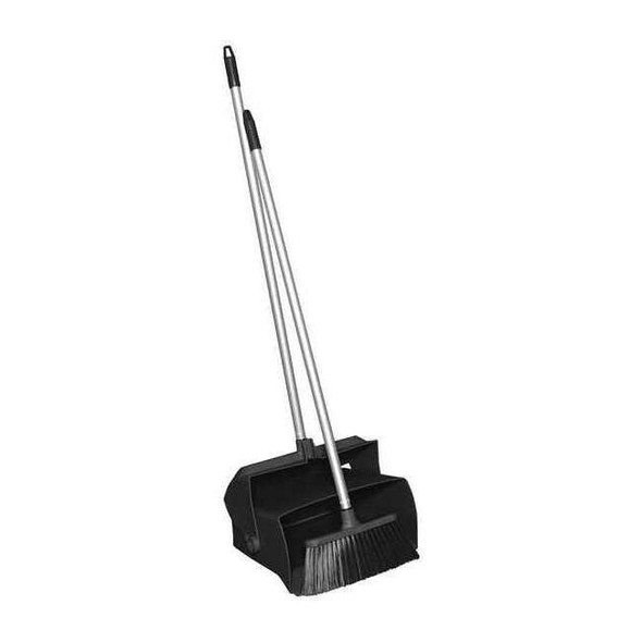 Remco Lobby Dust Pan and Broom Set,Black 62509