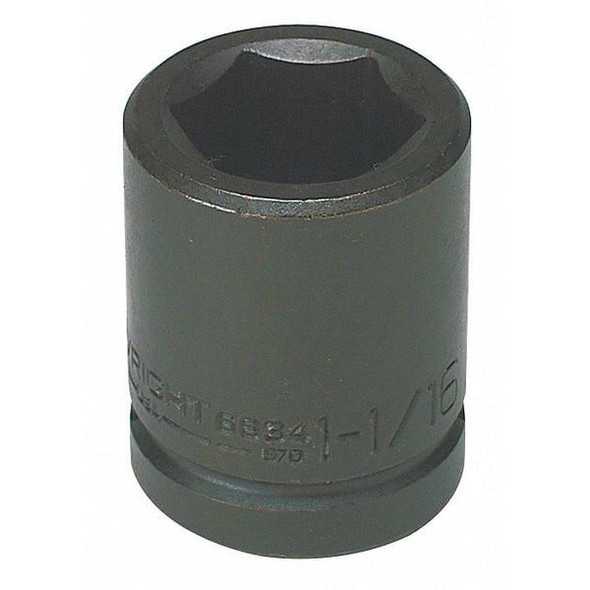 3/4 in Drive Impact Socket Standard Socket, black oxide, Steel,2 5/8 in