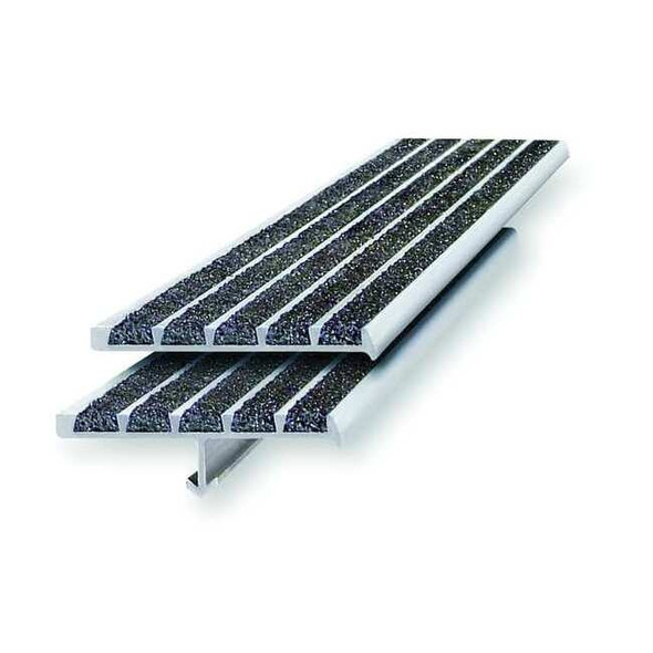 Stair Nosing Extruded Aluminum Black, 36 in W x 1/4" Thick