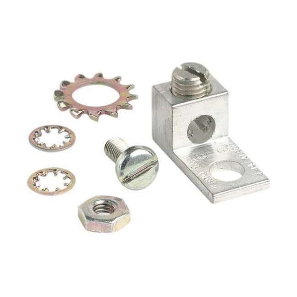 Hubbell-Wiegmann Lug Kit,Aluminum,Ground Bar L 1 1/16in WGNDKT