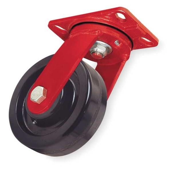 Hamilton Plate Caster,Swivel,Phenolic,8 in.,1400 lb. S-HS-8P