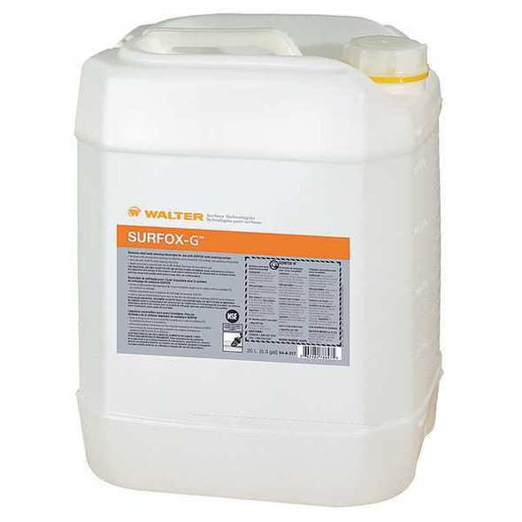 Walter Surface Technologies Weld Cleaning Electrolyte, 5.2 gal. 54A067