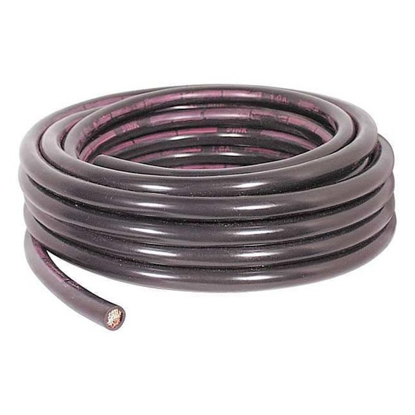 Quickcable Battery Cable,1 ga.,Solid,60V,PVC,Blk 200105-396-025