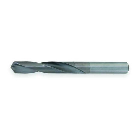 Screw Machine Drill Bit, 9/64 in Size, 118  Degrees Point Angle, Spiral Flute