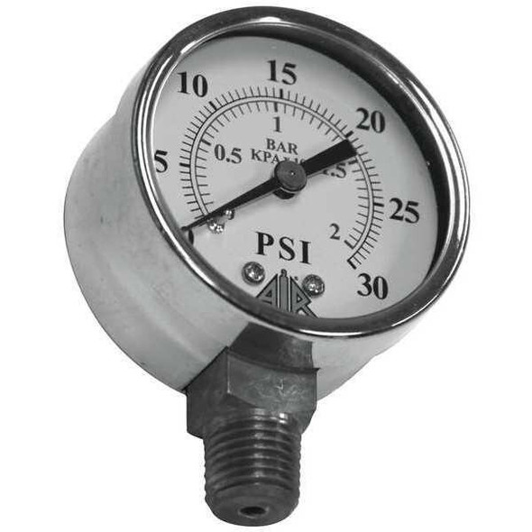 Air Systems Intl Pressure Gauge,0-30 psi GA2030S Air Systems Intl Pressure Gauge,0-30 psi GA2030S