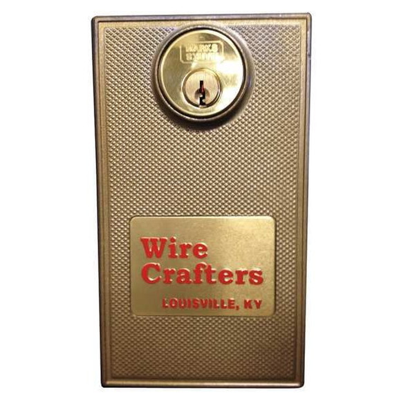 Wirecrafters Slide Door Cylinder Lock, Unfinished SDLKXKD