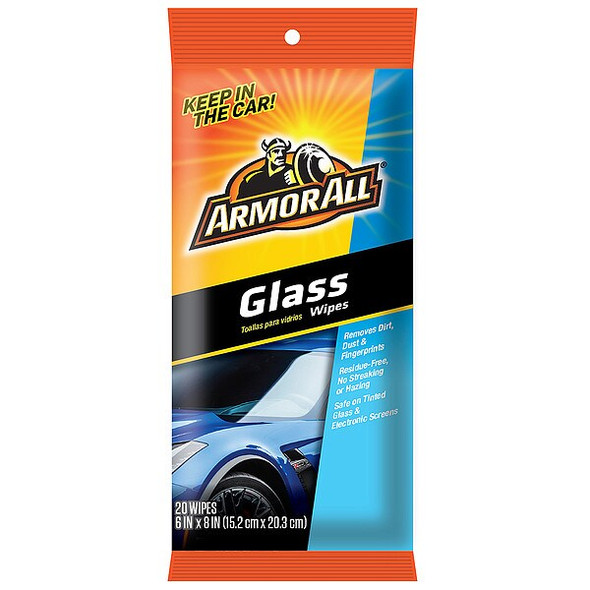 Armor All Auto Glass Cleaner,Wipe On,22 oz.,White 18275