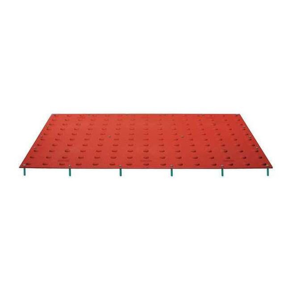 ADA Warning Pad Polymer Red, 2 ft W x 4 ft L, 7/16 in Thick