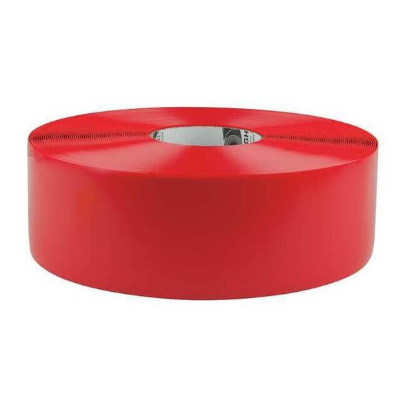 Industrial Safety Floor Marking Tape PVC Red, 3" W x 100 ft. L, 50 mil Thick