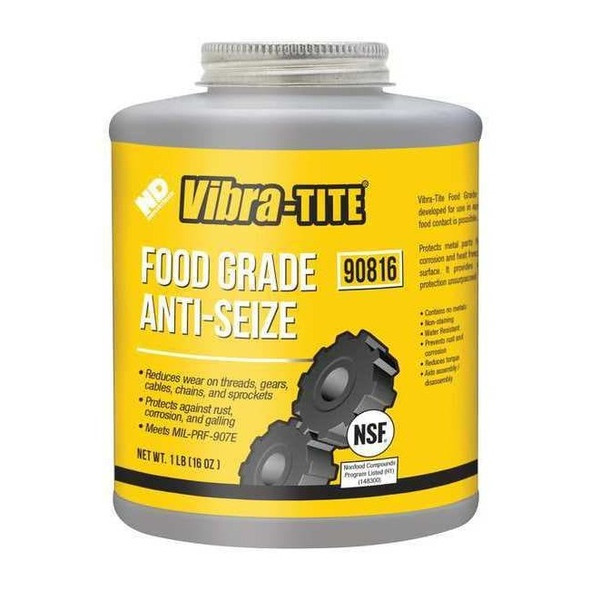 Vibra-Tite Anti Seize Compound,Jar,16 oz.,White 90816