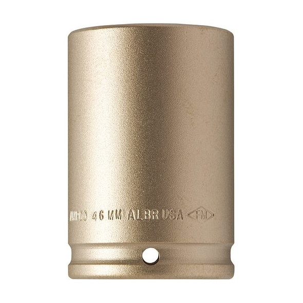 1/2 in Drive Impact Socket 9/16 in Size Hex Deep Depth, Natural