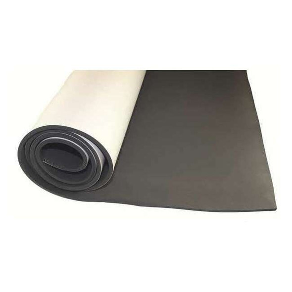 Foam Strip, Water-Resistant Closed Cell, 1/2 in W, 50 ft L, 3/16 in Thick, Black