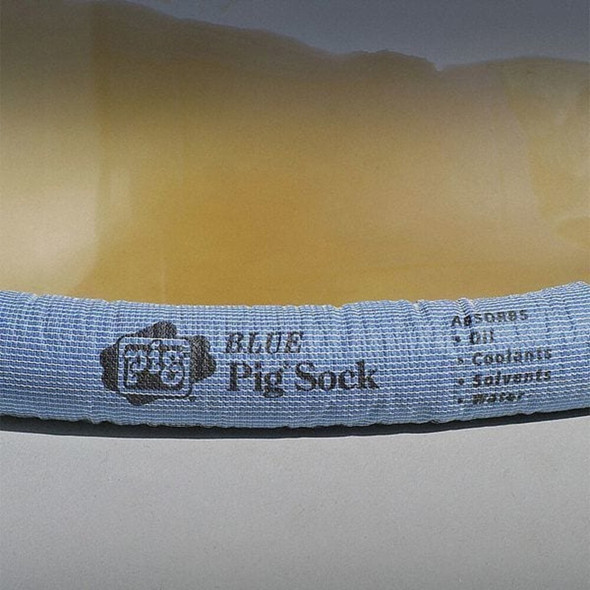 Pig Sorbent Sock, 30 gal, 3 in x 48 in, Universal, Blue, 40 PK 4048