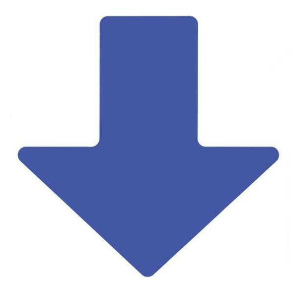 Brady Floor Tape,Blue,2 inx5 in,Arrow,PK100 104414 Brady Floor Tape,Blue,2 inx5 in,Arrow,PK100 104414