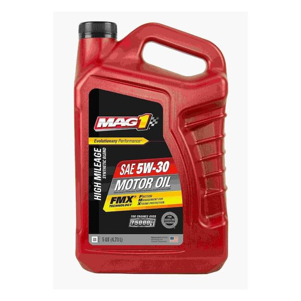 Mag 1 Engine Oil, Hi Mileage, 5W-30, 5 Qt. MAG66732