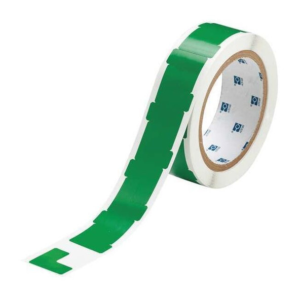 Floor Marking Tape, vinyl, No Legend, Green, 1 in W., 4 mil Thickness, 750 PK
