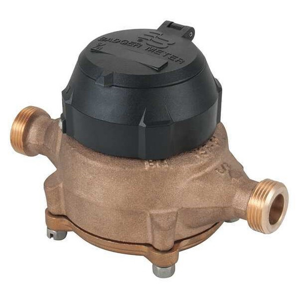 Badger Flowmeter,25 gpm,150 psi,7-1/2 in. 102-3947