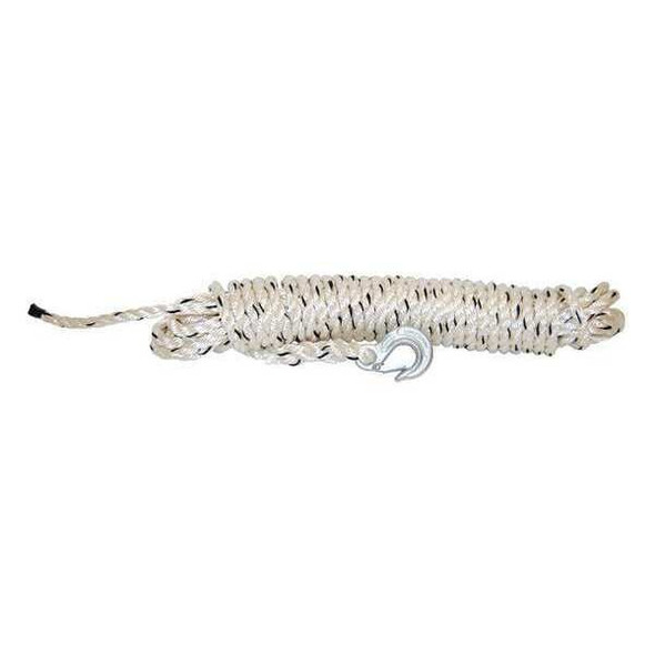 Maasdam Rope with Hook,1/2" x 50 ft. 3973-50 Maasdam Rope with Hook,1/2" x 50 ft. 3973-50