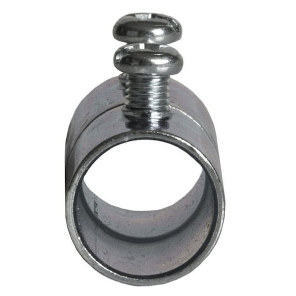 Raco EMT Coupling, 1-2 in, Set Screw, Steel, Zinc Plated, Gray 2022