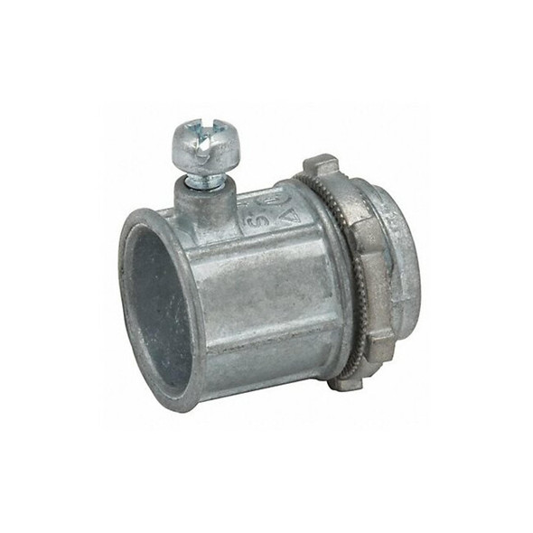 Raco Connector,Zinc,Overall L 1 5/32in 2602 Raco Connector,Zinc,Overall L 1 5/32in 2602