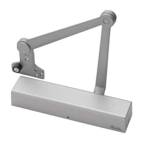 Manual, Hydraulic, GAV 2721, Door Closer, Heavy Duty Interior and Exterior, Gray