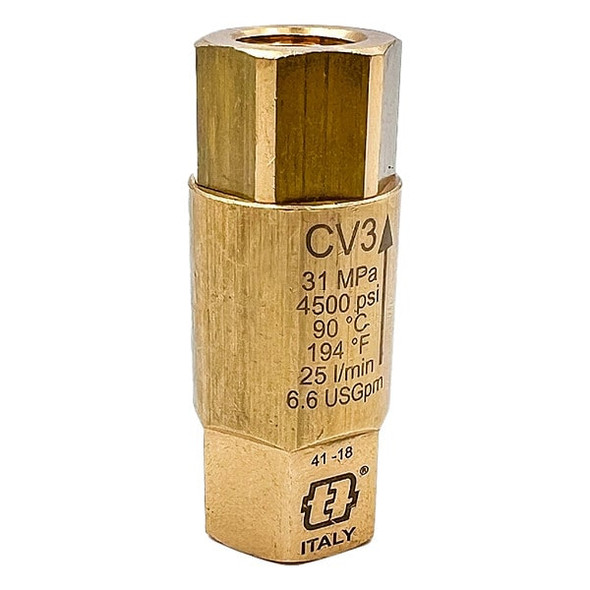 Mecline 3/8" FNPT Spring Check Valve CV3-40038