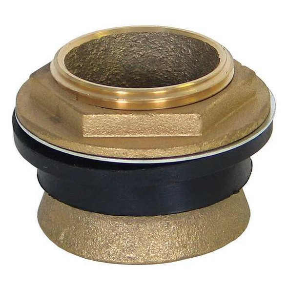 Kissler Toilet Spud, 1-1/4", Brass, Brass 57-0515