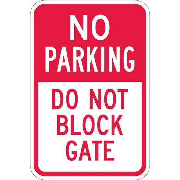 Lyle Gate No Parking Sign,18" x 12" T1-1096-HI_12x18