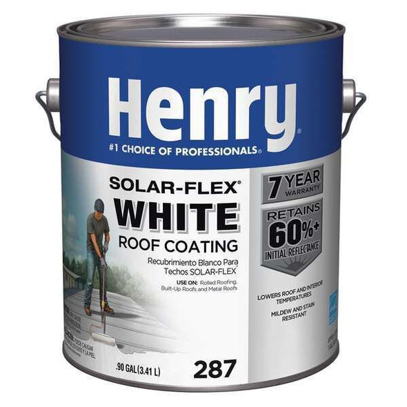 Henry Protective Roof Coating, 1 gal, Pail, White HE287SF046