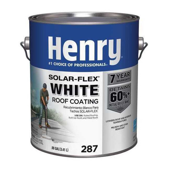 Henry Protective Roof Coating, 1 gal, Pail, White HE287SF046