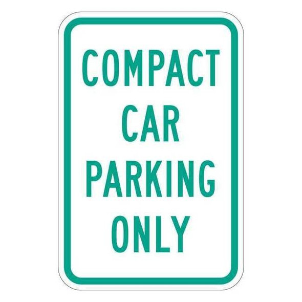 Lyle Compact Car Parking Sign,18" x 12, T1-1036-EG_12x18 T1-1036-EG_12x18