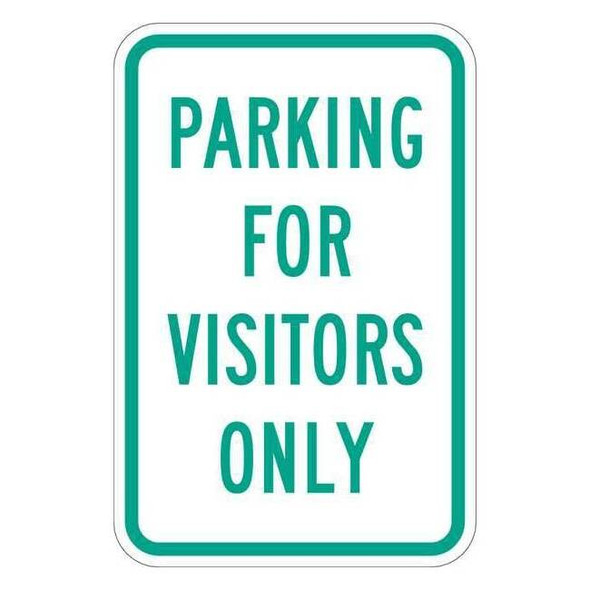 Lyle Visitor Parking Sign,18" x 12, T1-1038-EG_12x18 T1-1038-EG_12x18