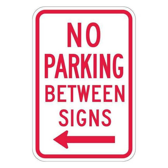 Lyle No Parking Between Parking Sign,18"x12, T1-1050-EG_12x18 T1-1050-EG_12x18
