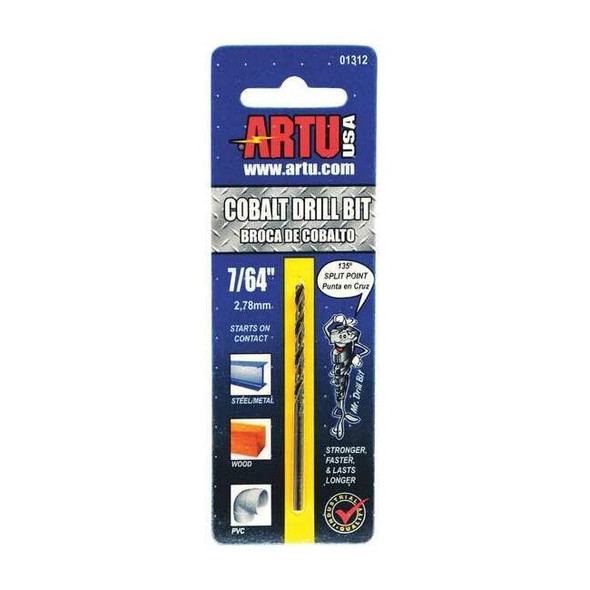 Artu 7/64" Cobalt Jobber Length Drill Bit 01312