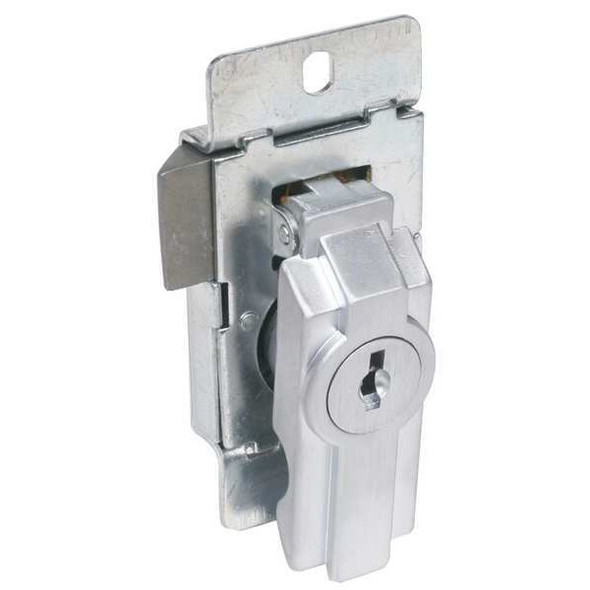 Ccl Enclosure Deadlatch Locks,Silvr,Rectang 15767C45