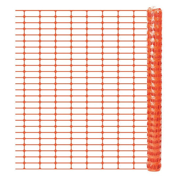 Quest Fence,4" x 2-1-4" Mesh,4 ft. H,Orange OL 1648100 X