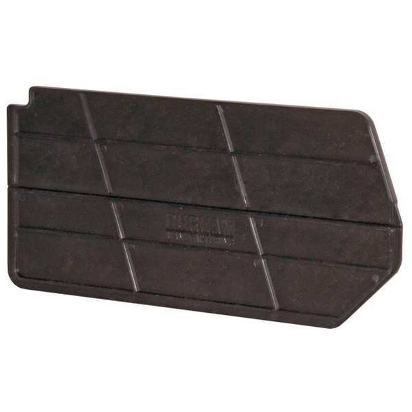 Durham Mfg polypropylene Bin Divider, Black, 7 in L, 2-3/4 in H, 6 PK PB30166-08