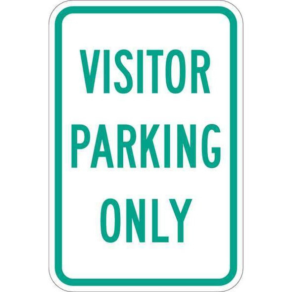 Lyle Visitor Parking Sign,18" x 12, T1-1033-EG_12x18 T1-1033-EG_12x18
