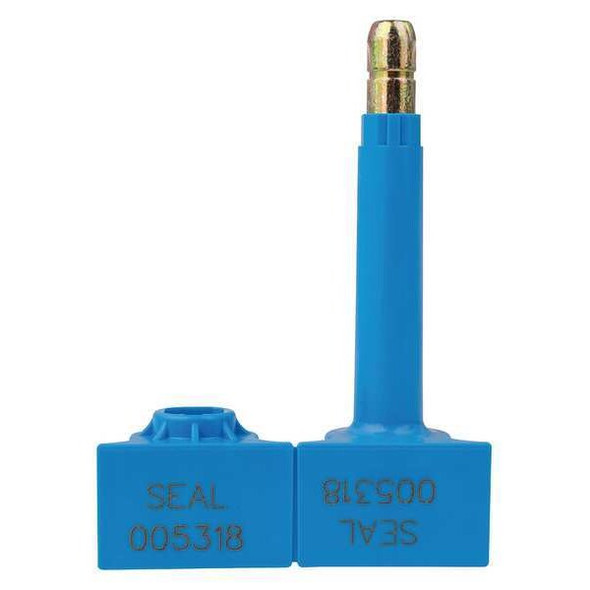 ISO 17712: 2013 High Security Bolt Seal,Laser Marked, Blue, PK200