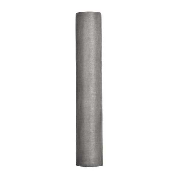 Replacement Screen, Fiberglass, 24 in W, 7 ft L, 0.011 in Wire Dia, Gray