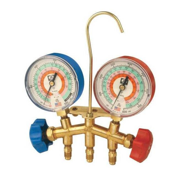 Jb Industries Manifold Gauge, 2-Valve M2-25515